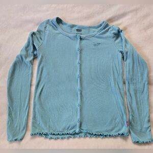 Levi's Teal Ribbed Knit Top